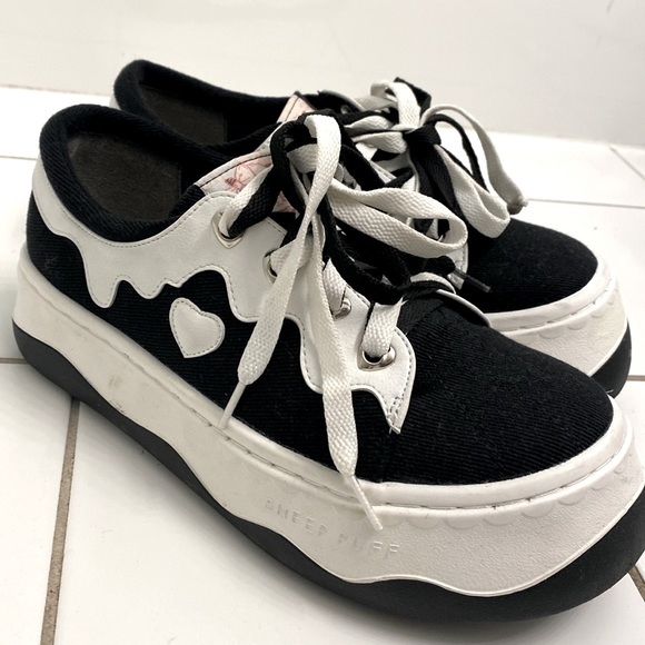 90’s PLATFORM LOLITA Sneakers! Club Kids, Vintage - Picture 1 of 10